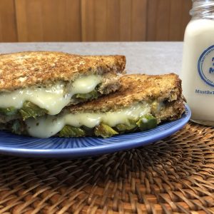 Asparagus & Brie Grilled Cheese with Pesto