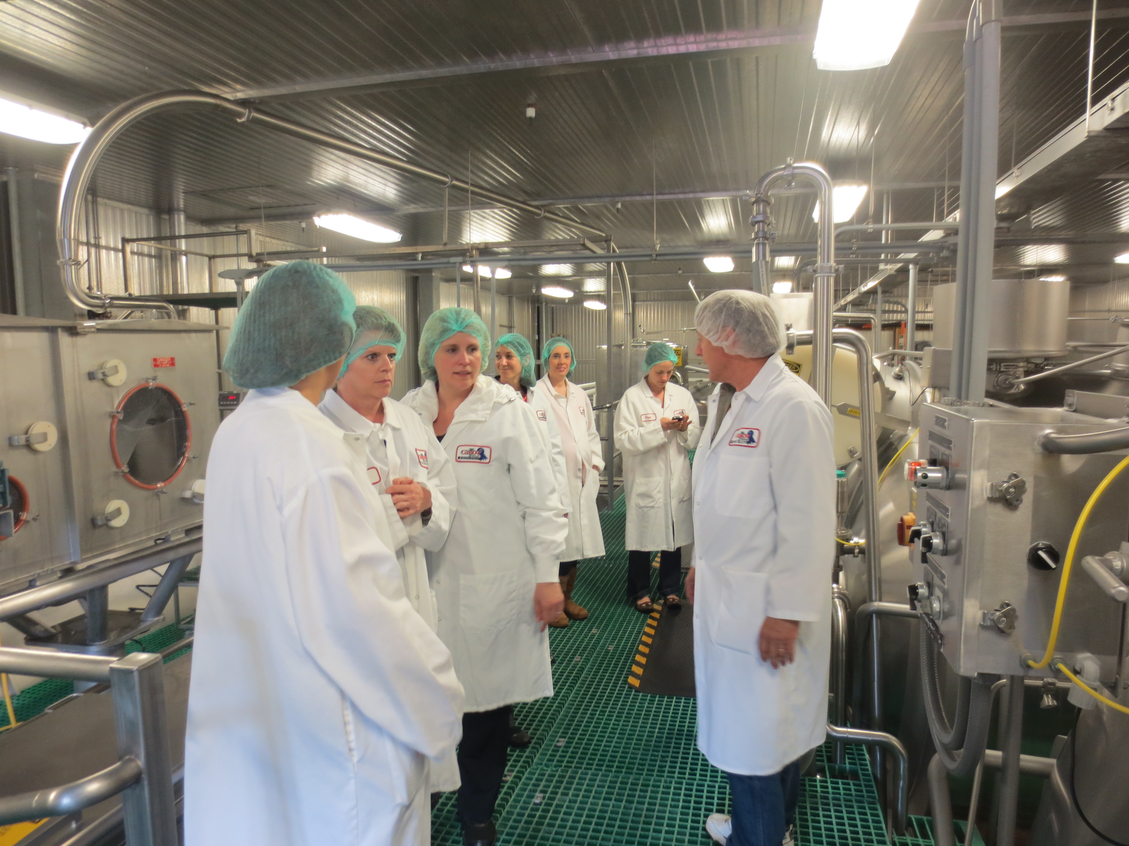 Getting a behind-the-scenes look at the production of cottage cheese and sour cream