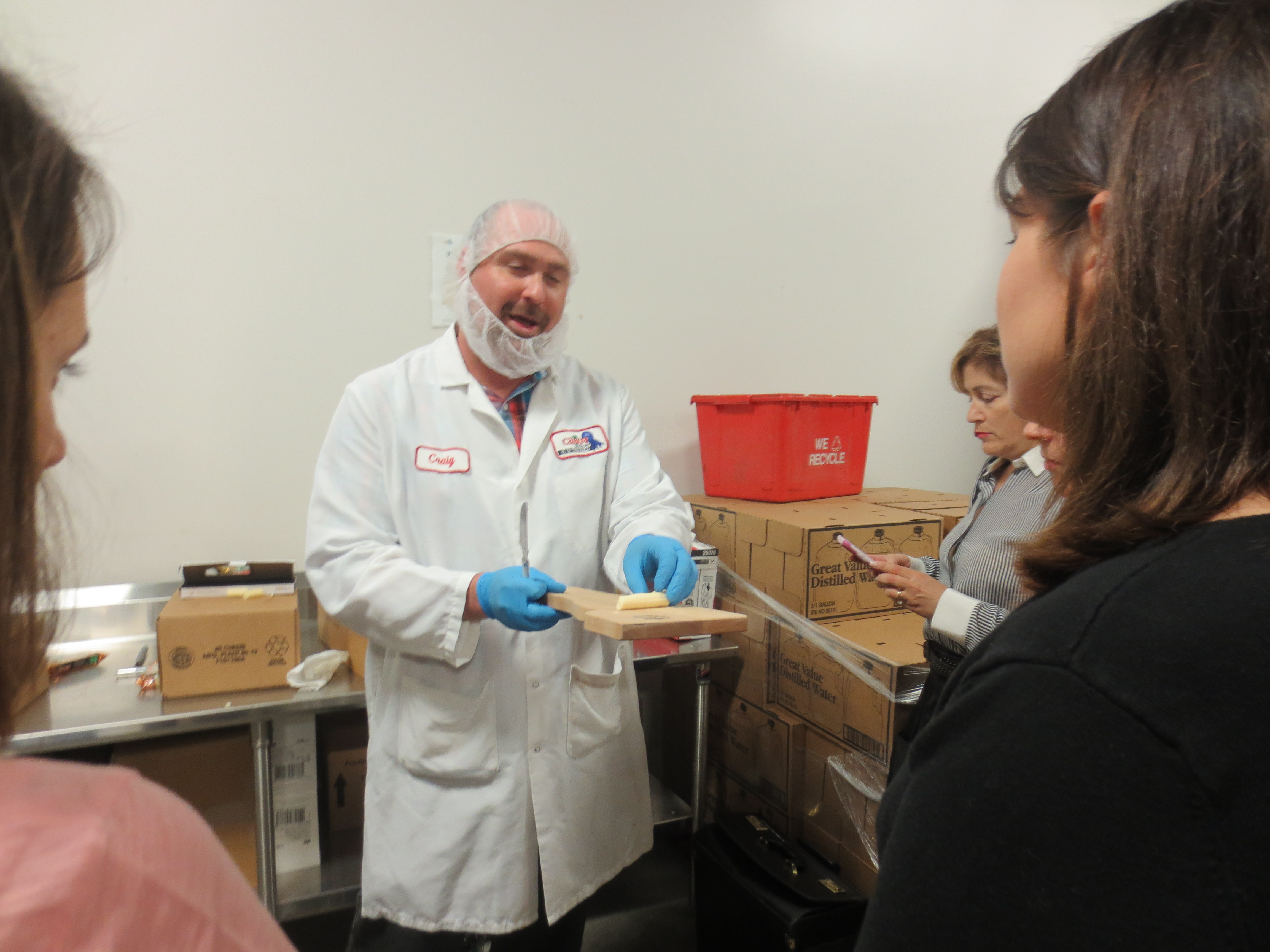 Meeting Cabot's cheese grader Craig Giles. Cheese grading is a pretty great job, don't you agree?