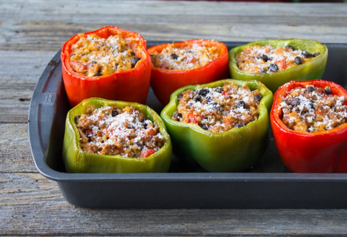 Mexican Tilapia Stuffed Peppers