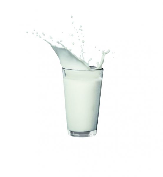 Milk Splashing out of glass