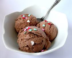 bowl of chocolate ice cream