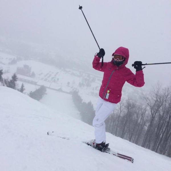 skiing