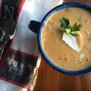 Sweet Potato and Bacon Bisque