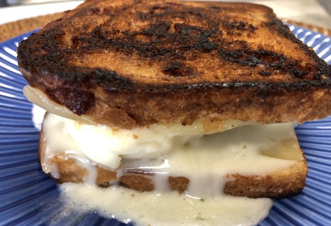 Sweet & Savory Apple Butter Grilled Cheese