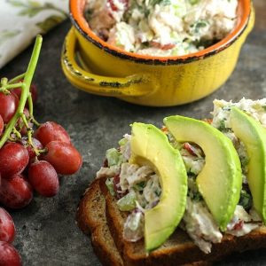 Greek Yogurt Chicken Salad with Grapes